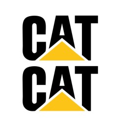Forklift stickers with the inscription caterpillar 35 cm