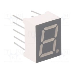 1 pcs x FORYARD - FYS-3911AUHR-21 - Display: LED, 7-segment, 9.9mm, 3.9', No.char: 1, red, 30÷60mcd