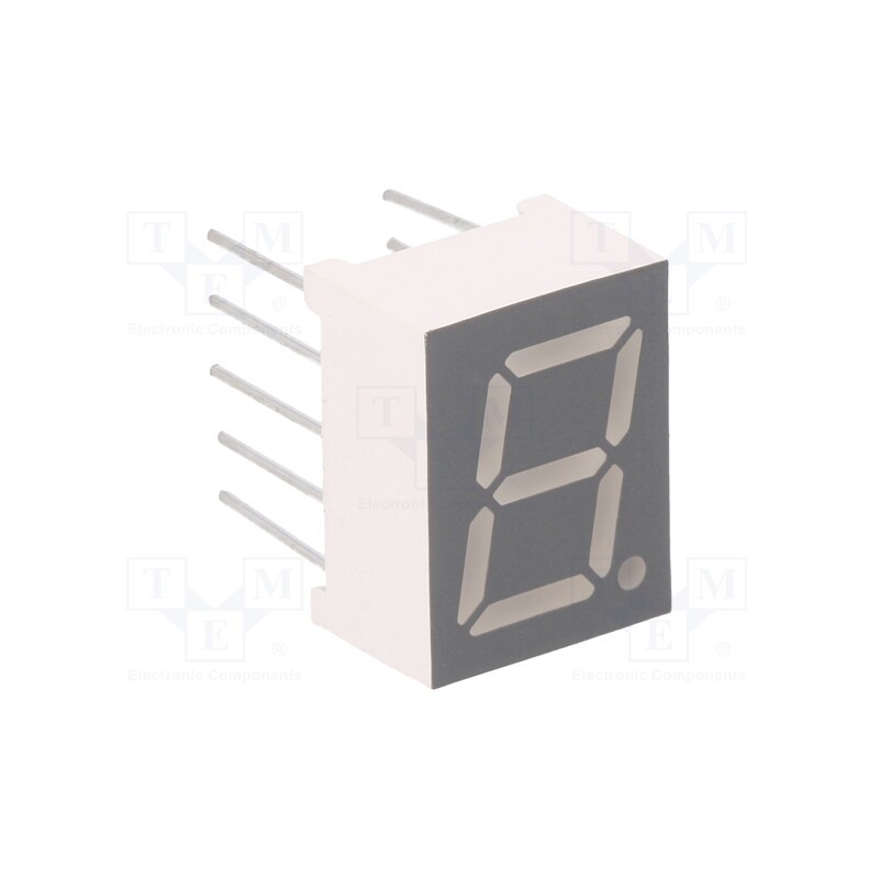 1 pcs x FORYARD - FYS-3911AUHR-21 - Display: LED, 7-segment, 9.9mm, 3.9', No.char: 1, red, 30÷60mcd