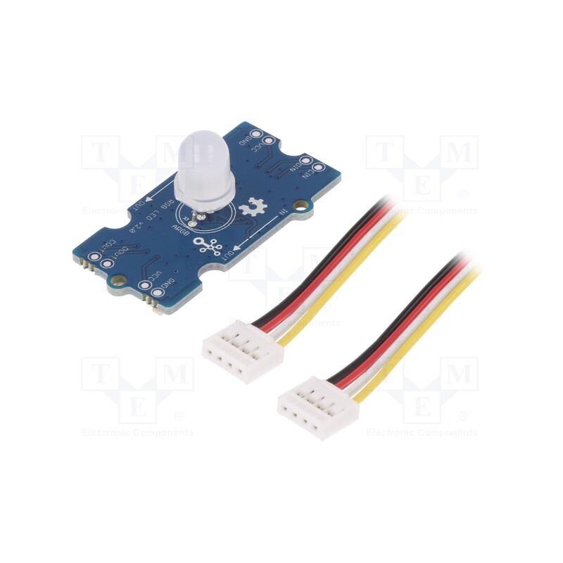1 pcs x SEEED STUDIO - CHAINABLE RGB LED V2.0 - Module: LED, Grove Interface (4-wire), Grove, 5VDC, IC: P9813S14