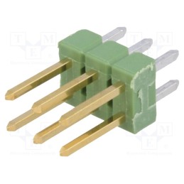 2 pcs x TE Connectivity - 826632-3 - Pin header, pin strips, AMPMODU MOD II, male, PIN: 6, straight