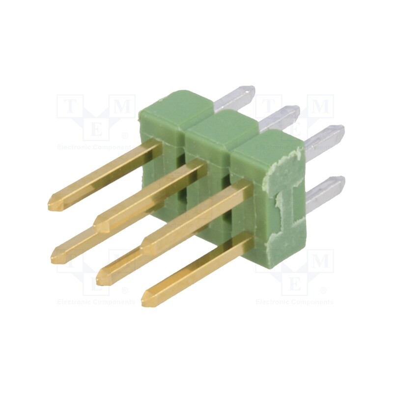 2 pcs x TE Connectivity - 826632-3 - Pin header, pin strips, AMPMODU MOD II, male, PIN: 6, straight