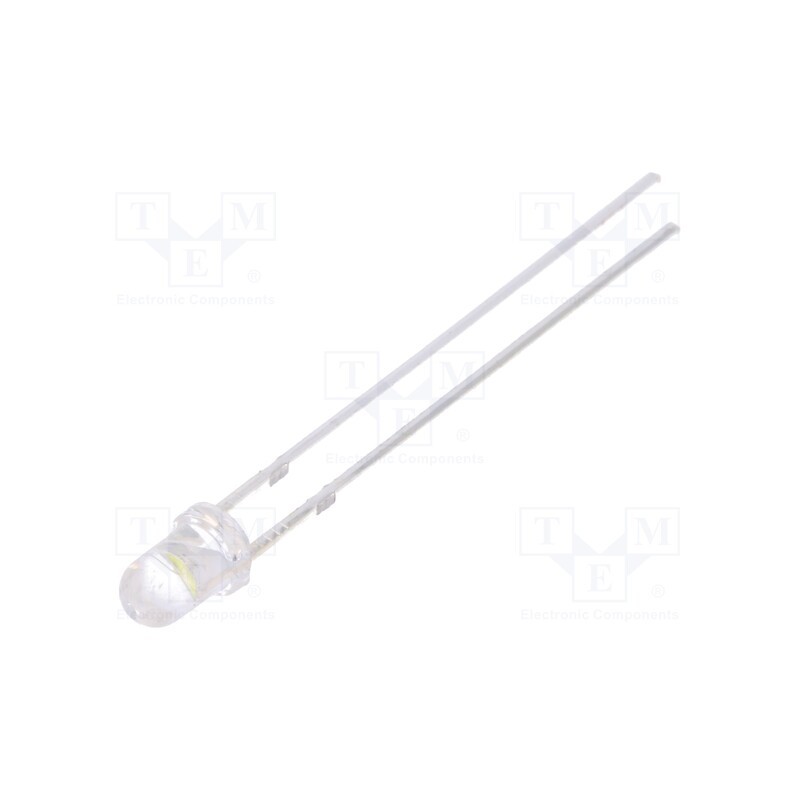 1 pcs x OPTOSUPPLY - OSG74L3131A - LED, 3mm, green (fluorescent green), 10000÷12000mcd, 30°, 6.5÷7lm