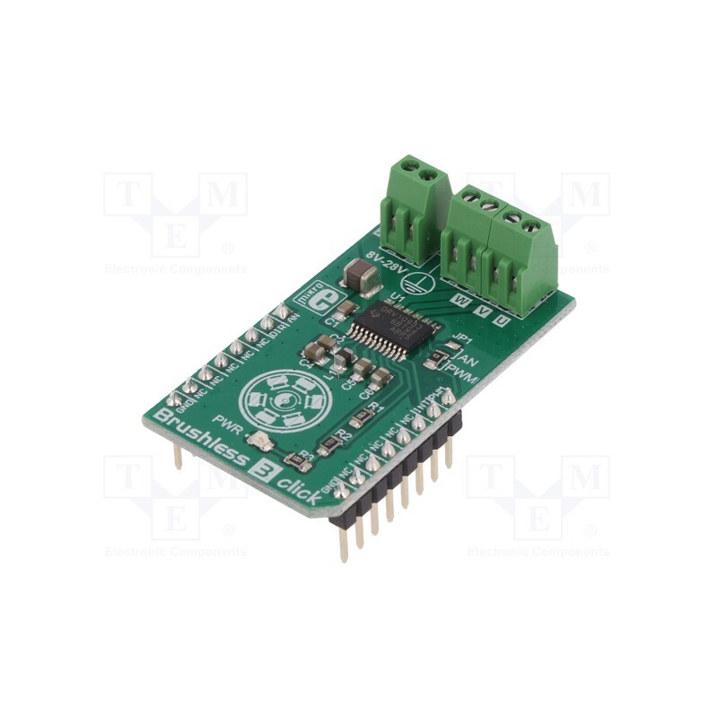 1 pcs x MIKROE - BRUSHLESS 3 CLICK - Click board, brushless motor driver, GPIO,I2C, DRV10983