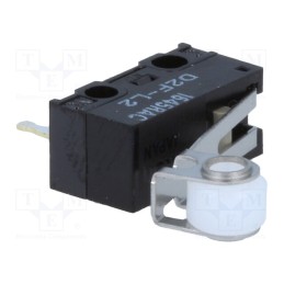 1 pcs x OMRON OCB - D2F-L2 - Microswitch SNAP ACTION, 3A/125VAC, 2A/30VDC, SPDT, ON-(ON), IP40