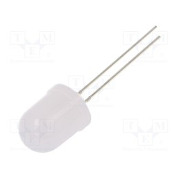 1 pcs x OPTOSUPPLY - OSW5DKA132A-5V - LED, 10mm, white cold, 1560÷2180mcd, 30°, Front: convex, 5V