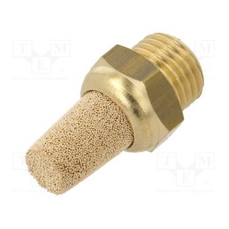 1 pcs x PNEUMAT-1873699 - Sound suppression silencer, Thread: G 1/4', sintered bronze