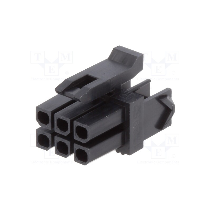 2 pcs x MOLEX - 1729520601 - Plug, wire-board, female, Micro-Fit TPA, 3mm, PIN: 6, w/o contacts