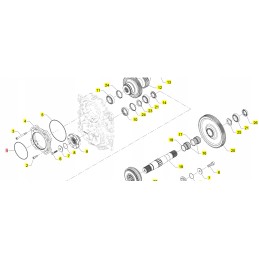 Yanmar crankshaft o ring tl70s tl80 v8 v80