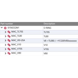 Yanmar crankshaft o ring tl70s tl80 v8 v80