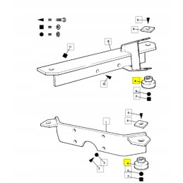Gearbox cushion for JCB backhoe loader
