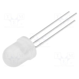 1 pcs x KINGBRIGHT ELECTRONIC - L-799SURKCGKW - LED, 8mm, red/green, 50°, Front: convex, 1.95÷2.5/2.1÷2.5V