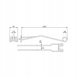 Deutz Fahr Vicon Kverneland VF166 rake tine