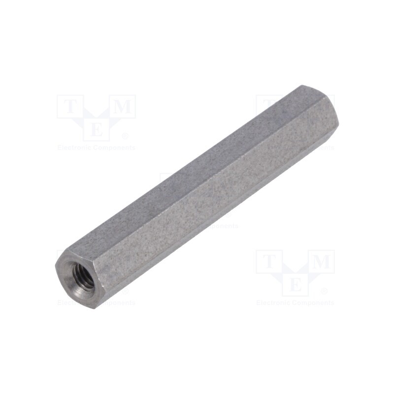 10 pcs x DREMEC - 144X35 - Screwed spacer sleeve, 35mm, Int.thread: M3, hexagonal