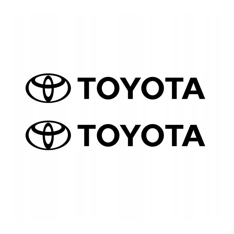Stickers forklift inscription Toyota with logo 35 cm