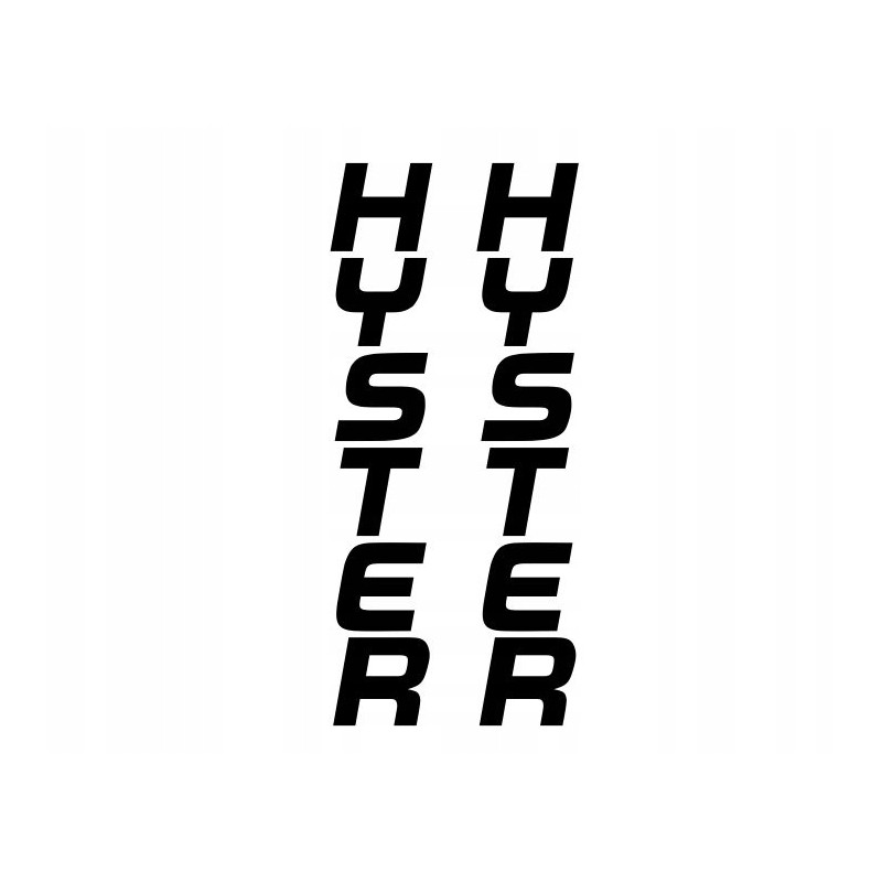 Hyster vertical mast forklift stickers 70 cm