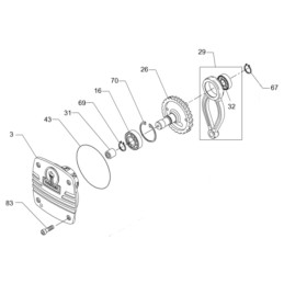 Wacker BS rammers o ring impact cover 5100033181