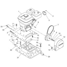 Wacker ct vpg V-belt 0088866