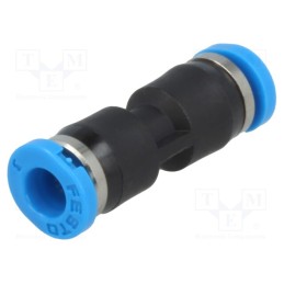 1 pcs x FESTO-153323 - Push-in fitting, straight, -0.95÷6bar, polymer, -10÷80°C
