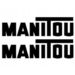 Stickers forklift inscription manitou 12 cm