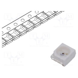 1 pcs x BROADCOM (AVAGO) - HSME-A100-L01J1 - LED, SMD, PLCC2, green, 11.2÷40mcd, 3.2x2.8x1.9mm, 120°, 1.9÷2.4V
