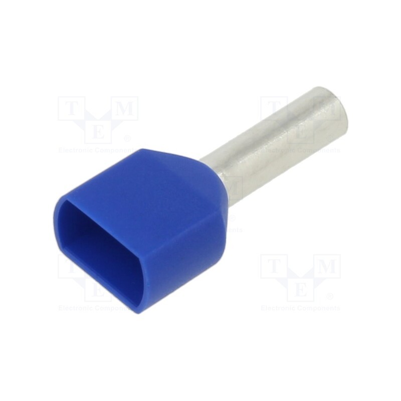 2 pcs x PANDUIT - FTD80-10-TL - Tip: bootlace ferrule, insulated,double, copper, 2.5mm2, 10mm