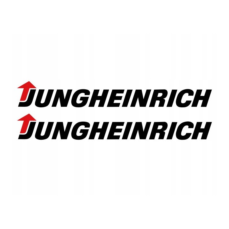 Forklift stickers with the inscription jungheinriche 12 cm