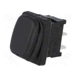 1 pcs x SCI - R13-66A8-02 - ROCKER, SPST, Pos: 2, ON-OFF, 10A/250VAC, black, IP65, none, 50mΩ