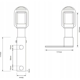 Flash mount, type K, rotatable