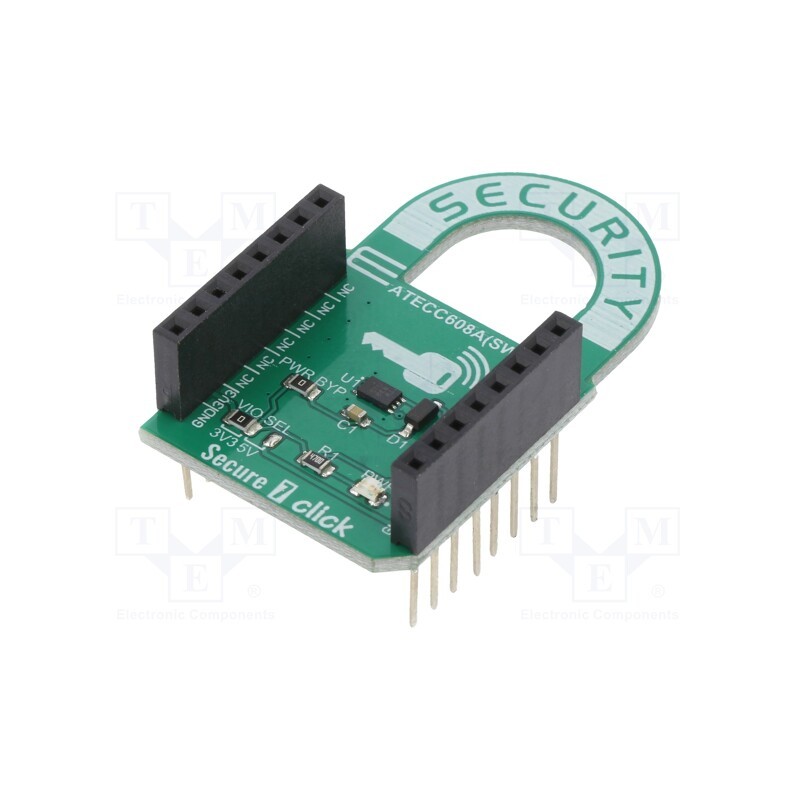 1 pcs x MIKROE - SECURE 7 CLICK - Click board, authentification, SWI, ATECC608A, prototype board