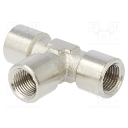 1 pcs x PNEUMAT-767018 - Push-in fitting, threaded,T-tap splitter, max.150bar, max.300°C