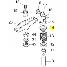 Hatz 1b20 1b30 valve spring cup 04093800