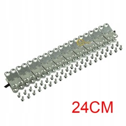 Round baler belt clip with MS25 screws, 24 cm