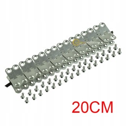 Round baler belt clip with MS25 screws, 20 cm