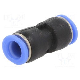 1 pcs x PNEUMAT-PU-6 - Push-in fitting, straight,inline splice, -0.95÷10bar, plastic