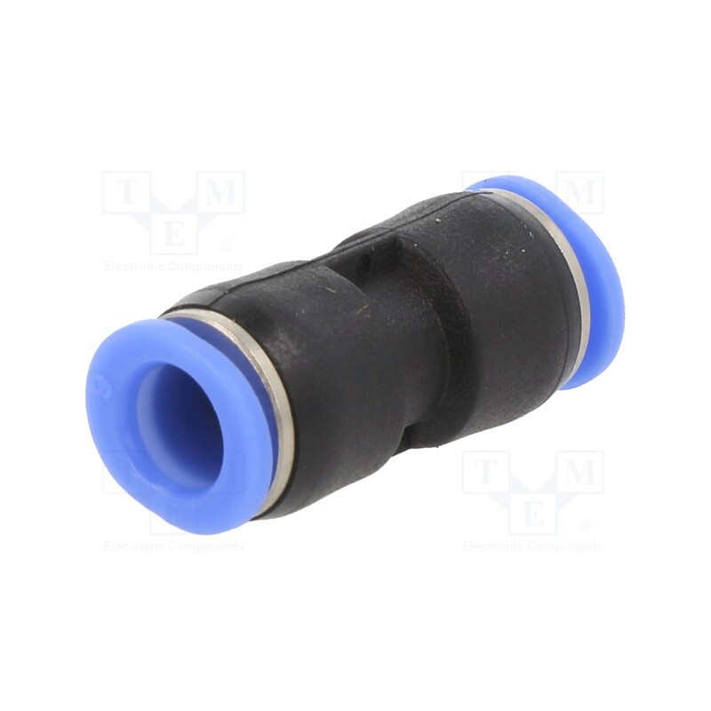 1 pcs x PNEUMAT-PU-6 - Push-in fitting, straight,inline splice, -0.95÷10bar, plastic