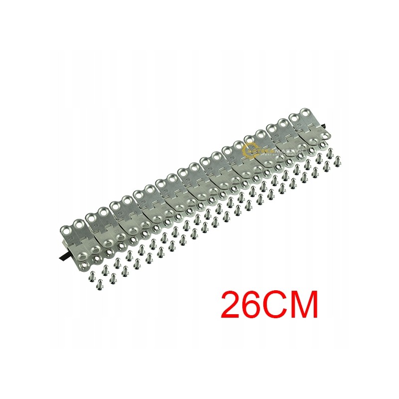 Round baler belt clip with MS25 screws, 26cm