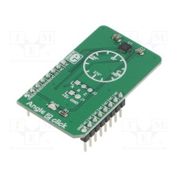 1 pcs x MIKROE - ANGLE 2 CLICK - Click board, tilt sensor, SPI, MA700, prototype board, 3.3VDC