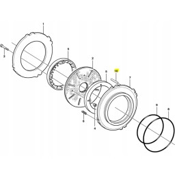 Security pin 10x75 5 Volvo loader