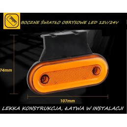 LED side marker light 12 24v