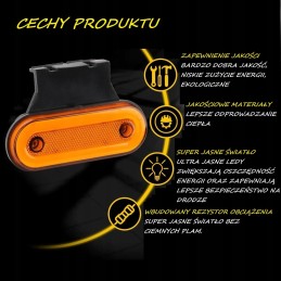 LED side marker light 12 24v