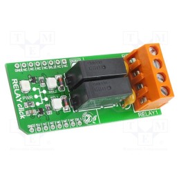 1 pcs x MIKROE - RELAY CLICK - Click board, relay, GPIO, G6D1AASI-5DC, prototype board, 5VDC