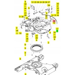 Yanmar SV60 and SV100 1a cable holder