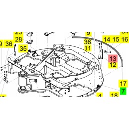 Yanmar SV60 and SV100 1a cable holder