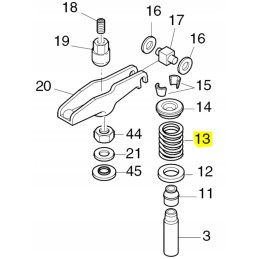 Hatz 1b20 valve spring 04093600