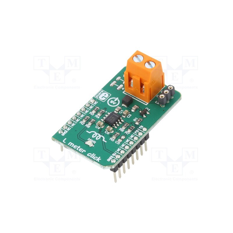1 pcs x MIKROE - L METER CLICK - Click board, inductance meter, GPIO, LM311, prototype board, 5VDC