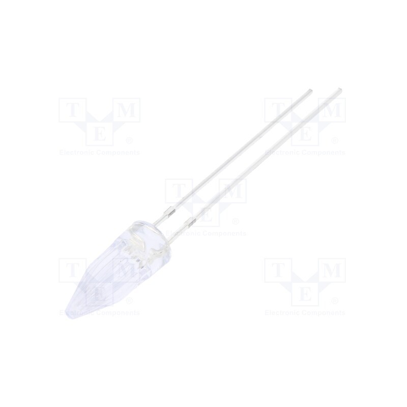 1 pcs x OPTOSUPPLY - OSG5DA58A1B-12V - LED, 5mm, green, 750÷1120mcd, 100°, Front: Rocket, 12V, No.of term: 2