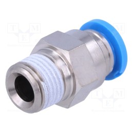 1 pcs x FESTO-153002 - Push-in fitting, straight, -0.95÷6bar, Gasket: NBR rubber, QS