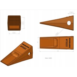 Bucket teeth cat j225 6y 3222 6y3222