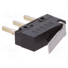 1 pcs x PANASONIC - AV4424 - Microswitch SNAP ACTION, 0.5A/30VDC, with lever, SPDT, ON-(ON)
